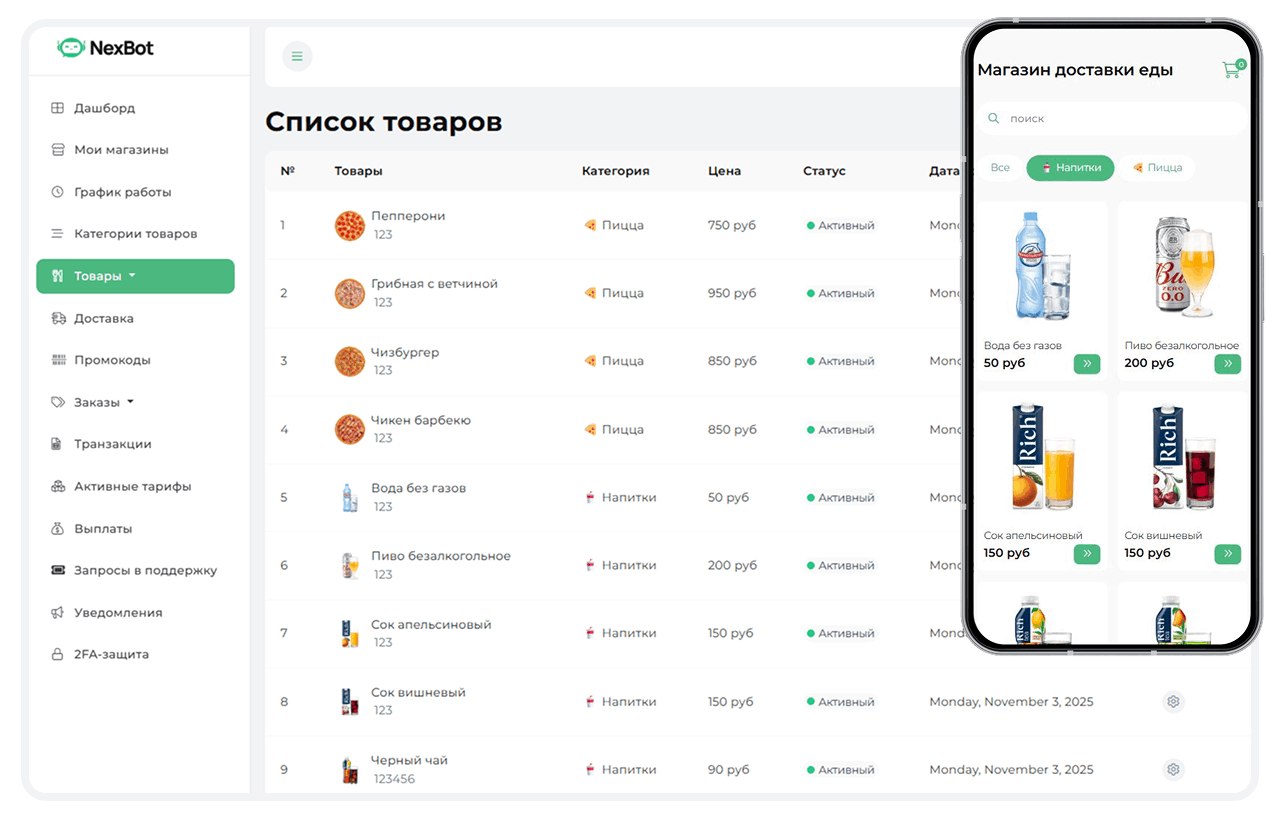 конструктор ботов с miniapp